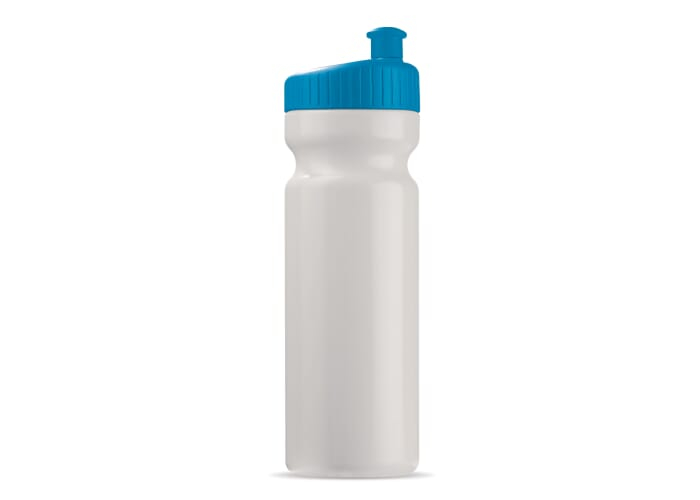 Gourde sport personnalisable Design 750 ml Blanc et Bleu clair